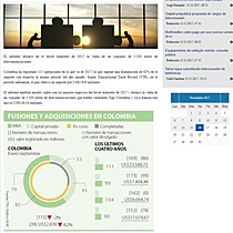 Las fusiones y adquisiciones en Colombia cayeron 62% a septiembre